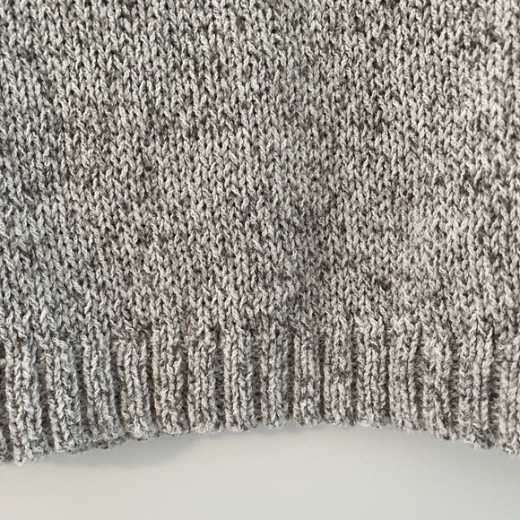 Madewell Cotton Short Sleeve Marble Gray Knit Top - Picture 2 of 4